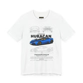 Exotic Blue Supercar Roadster Blueprint Art Unisex Heavy Cotton Tee Premium Streetwear Car Enthusiast Gift Performance Inspired Design Shirt