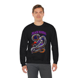 Mamba Unisex Heavy Blend Crewneck Sweatshirt Bold Serpent Power Graphic Streetwear Design Symbol of Focus Resilience and Inner Strength Premium Artistic Fleece Fashion