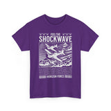 Feel The Shockwave Horizon Force Airplane Graphic Unisex Heavy Cotton Tee Military Aviation Streetwear T Shirt