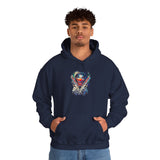 Fearless Grin Street Clown Hoodie Bold Urban Graphic Sweatshirt Powerful Streetwear Art Design For Confidence Energy And Hustler Mindset