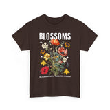 Blossoms Floral Graphic Unisex Heavy Cotton Tee Comfortable Streetwear Timeless Charm Motivational Nature Inspired T Shirt Perfect Gift for Garden Lovers Friends Birthdays Casual Everyday Wear