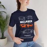 Orange Hypercar Blueprint Unisex Heavy Cotton Tee High Detail Automotive Art Streetwear Graphic for Car Enthusiasts and Daily Wear