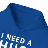 Unisex I Need A Huge Amount Of Money Hoodie Heavy Blend Pullover Sweatshirt Funny Motivational Graphic Hustle Entrepreneur Wealth Inspired Streetwear