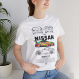 Nissan 240Z Illustrated Tee Donut Drift Car Inspired Graphic T Shirt Street Racing Art Tee JDM Style Automotive Streetwear Unisex Shirt for Car Lovers Drift Fans Racing Culture Outfit