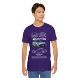 High Performance Silver Track Car Unisex Heavy Cotton Tee Bold Streetwear Racing Style Graphic Shirt Gift for Speed Lovers