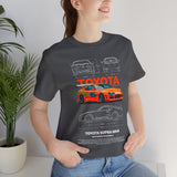 Legendary Orange Street Racer Blueprint Tee Unisex Heavy Cotton Retro Tuner Car Art Graphic Shirt for Enthusiasts