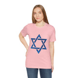 Star Of David Emblem Unisex Heavy Cotton Tee Spiritual Cultural Heritage Symbol Timeless Jewish Identity Graphic Shirt Meaningful Gift Casual Everyday Wear