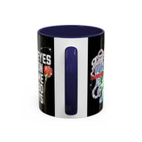 Eyes On Me Boys Medusa Accent Coffee Mug 11oz 15oz Mythological Streetwear Bold Empowerment Design Perfect Gift for Coffee Lovers Friends Birthdays Daily Motivation