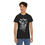 Fly High Angel Design Unisex Heavy Cotton Tee Streetwear Graphic T Shirt Spiritual Guardian Winged Warrior Style