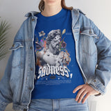 Sadness Graphic T Shirt Unisex Heavy Cotton Tee Greek Statue Art Design Emotional Aesthetic Streetwear Vintage Gothic Fashion Artistic Expression Top