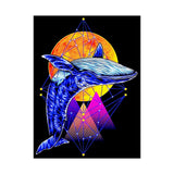 Ballena Cosmic Whale Art Matte Vertical Poster Vibrant Geometric Ocean Design Premium Wall Art Print for Home Office Studio Inspiring Marine Life Artwork Perfect Gift for Dreamers Nature Lovers and Creative Thinkers