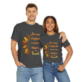 Unisex Ho’oponopono Sunflower T Shirt Healing Affirmation Tee Spiritual Gratitude Mindfulness Inspired Positive Energy Heavy Cotton Graphic Top