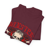 Monsters Skull Guardians Gothic Horror Unisex Heavy Cotton Tee Dark Graphic Halloween Streetwear Bold Vintage Skull T Shirt