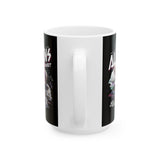 Aliens Exist UFO Ceramic Coffee Mug Sci Fi Extraterrestrial Alien Glitch Graphic Cup