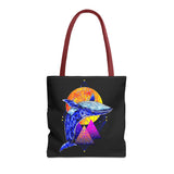 Ballena Cosmic Whale Art Eco Tote Bag Vibrant Geometric Ocean Design Durable Canvas Reusable Shopping Bag Premium Artistic Streetwear Accessory Perfect Gift for Nature Lovers Dreamers and Creative Thinkers