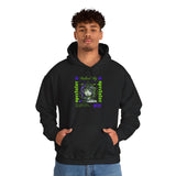 Stalked By Spectator Cyberpunk Anime Glitch Unisex Heavy Blend Hooded Sweatshirt Japanese Streetwear Hoodie