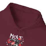 Move With Flow Breakdance Graphic Unisex Heavy Blend Hooded Sweatshirt Hip Hop Streetwear Dance Rhythm Hoodie