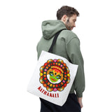 Kathakali Tote Bag Kerala Traditional Dance Art Canvas Bag Indian Culture Onam Festival Malayalam Heritage Ethnic Graphic Reusable Shopping Bag