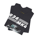 Dual Turbo Street Machine Graphic Unisex Heavy Cotton Tee High Performance Racing Car Split Design Shirt for Speed Lovers