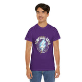 Temporal Echo Lightning Globe Graphic Unisex Heavy Cotton Tee Bold Streetwear Past Present Future Inspired T-Shirt