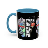 Eyes On Me Boys Medusa Accent Coffee Mug 11oz 15oz Mythological Streetwear Bold Empowerment Design Perfect Gift for Coffee Lovers Friends Birthdays Daily Motivation