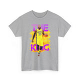 The Court Monarch Unisex Heavy Cotton Tee Basketball Power Graphic Shirt Streetwear for Athletes Hustlers and Motivational Sports Lovers