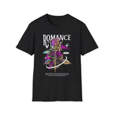 Unisex Softstyle T Shirt Romance Rose Graphic Black Tee Aesthetic Gothic Love Inspired Streetwear Fashion Bold Artistic Outfit