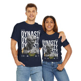 Dynasty Statue Graphic Unisex Heavy Cotton Tee Greek Sculpture Butterfly Streetwear Art Inspired T Shirt