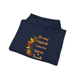 Unisex Ho’oponopono Sunflower Hoodie Heavy Blend Pullover Sweatshirt Healing Affirmation Spiritual Gratitude Mindfulness Positive Energy Streetwear