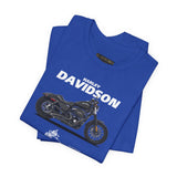 Harley Davidson Sportster Inspired Cruiser Motorcycle Blueprint Graphic Unisex Heavy Cotton Tee Premium Biker Streetwear T Shirt for Riders Enthusiasts Everyday Wear