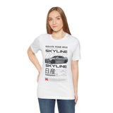 Japanese Performance Coupe Skyline Inspired Unisex Streetwear Tee High Speed Racing Car Graphic Shirt JDM Culture Drift Style Automotive Art Design For Car Lovers Urban Fashion