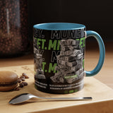 Money Mindset Accent Coffee Mug 11oz 15oz Motivational Hustle Grind Wealth Entrepreneur Graphic Ceramic Mug Bold Streetwear Inspired Success Lifestyle Cup