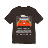 Legendary Orange Street Machine Rear View Unisex Heavy Cotton Tee Powerful JDM Inspired Car Art Graphic Shirt for Collectors and Gearheads