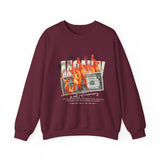 Money Is Not Just Currency Burning Dollar Graphic Unisex Heavy Blend Crewneck Sweatshirt Hustler Streetwear Motivational Cash Fire Design
