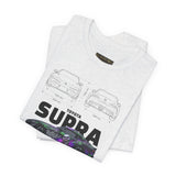 Graffiti Street Art A90 Tuner Car Graphic Unisex Heavy Cotton Tee for Drift Fans Performance Lovers and Urban Streetwear Style