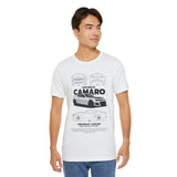 Camaro American Muscle Power Coupe Illustration Unisex Heavy Cotton Tee Premium Streetwear Graphic for Gearheads and Car Enthusiasts
