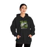 Money Power Unisex Heavy Blend Hooded Sweatshirt Dollar Stack Neon Green Graphic Hustle Mindset Streetwear Motivational Hoodie