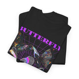 Butterfly Holographic Graphic Black Unisex Heavy Cotton bT Shirt Where Elegance Takes Flight Aesthetic Trendy Streetwear Fashion Outfit