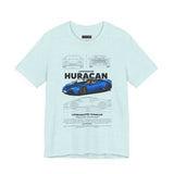 Exotic Blue Supercar Roadster Blueprint Art Unisex Heavy Cotton Tee Premium Streetwear Car Enthusiast Gift Performance Inspired Design Shirt