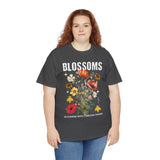 Blossoms Floral Graphic Unisex Heavy Cotton Tee Comfortable Streetwear Timeless Charm Motivational Nature Inspired T Shirt Perfect Gift for Garden Lovers Friends Birthdays Casual Everyday Wear