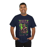 Ruler of the Sea Poseidon Unisex Heavy Cotton Tee Greek Mythology Statue Graphic Gothic Streetwear Bold Artistic Fashion T Shirt