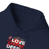 Love Yourself Deep Unisex Heavy Blend Hooded Sweatshirt Self Love Graphic Hoodie Rose Motivational Quote Streetwear Positive Affirmation Fashion Empowerment Apparel