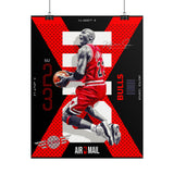 Air Ascent Glossy Poster Collector Edition Bold Motivational Wall Art Red Black Athletic Energy Modern Design For Gym Rooms Studios Offices And Ambitious Dreamers