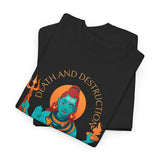 Lord Shiva Death And Destruction Dance And Regeneration Unisex Graphic T Shirt Mahadev Mahakal Devotional Hindu Spiritual Cotton Tee Trishul Rudraksha Festival Wear India