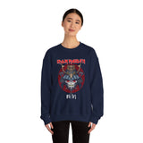 Strategic Warrior Unisex Sweatshirt Bold Samurai Graphic Streetwear for Focused Hustlers, Visionaries, and Alpha Souls