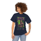 Ruler of the Sea Poseidon Unisex Heavy Cotton Tee Greek Mythology Statue Graphic Gothic Streetwear Bold Artistic Fashion T Shirt