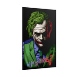 The Jocker Why So Serious Within Glossy Poster Emotional Gothic Wall Art Bold Psychological Design for Dark Aesthetic Lovers, Art Collectors, and Fearless Creatives