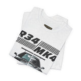 Dual Turbo Street Machine Graphic Unisex Heavy Cotton Tee High Performance Racing Car Split Design Shirt for Speed Lovers