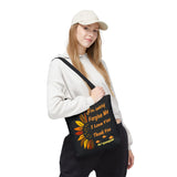 Sunflower Ho'oponopono Tote Bag Hawaiian Healing Prayer Design Spiritual Positivity Canvas Bag Mindfulness Reusable Durable Eco Friendly Shopping Tote