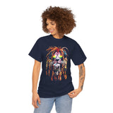 Rasta Lion Unisex Heavy Cotton Tee Bold Reggae Vibes Artistic Lion Headphones Design Cool Jamaican Streetwear Graphic TShirt Symbol of Strength Music and Freedom by KLASSORO